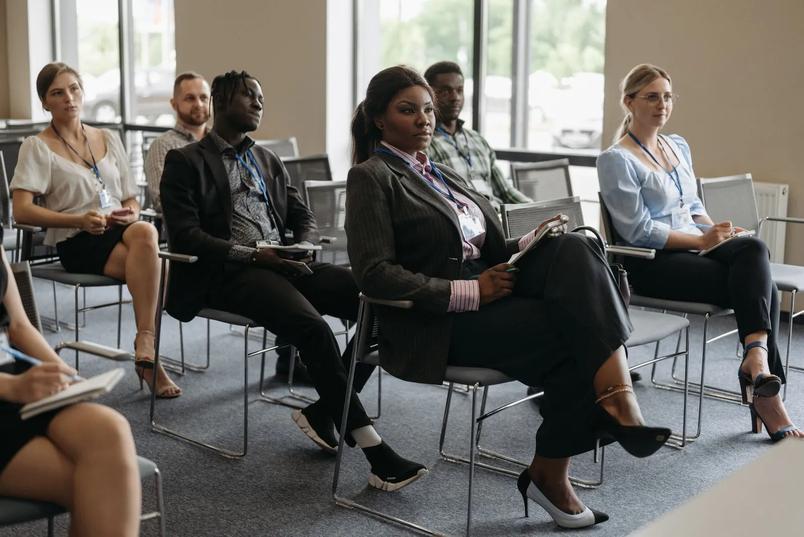 Senior-care professionals at a training seminar